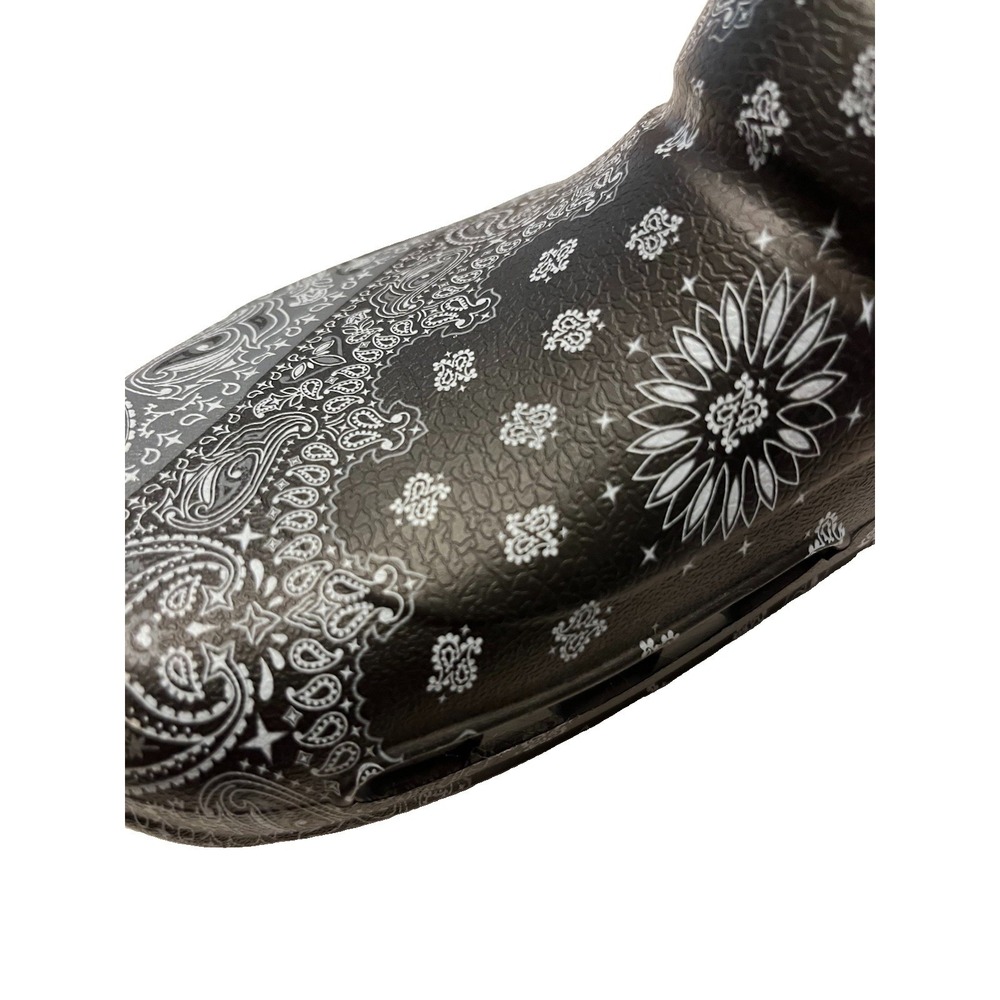 Crocs Bistro Graphic Bandanna Clogs Men's 6 - Women's 8 Black & White - Picture 11 of 11